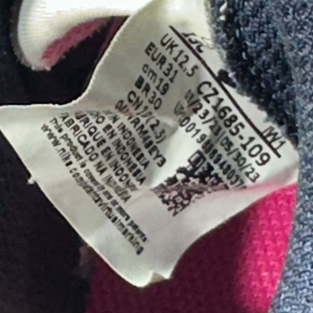 Nike Little Kid's Nike Force 1 White/Fierce Pink 13C - Picture 7 of 7